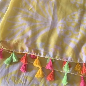 Lilly Pulitzer Pineapple Scarf with Tassles